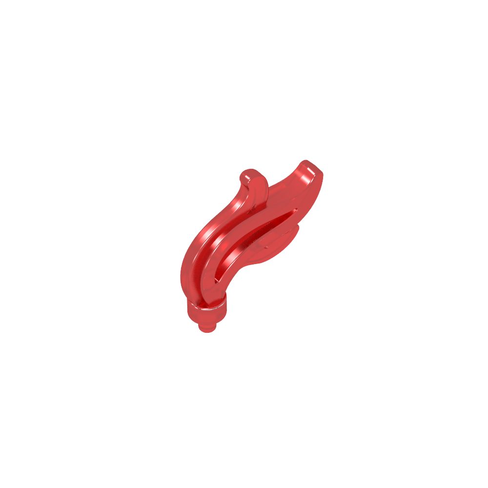 Accesorio para la cabeza Pluma/Pluma/Llama Triple Punta-MyGobricksEs