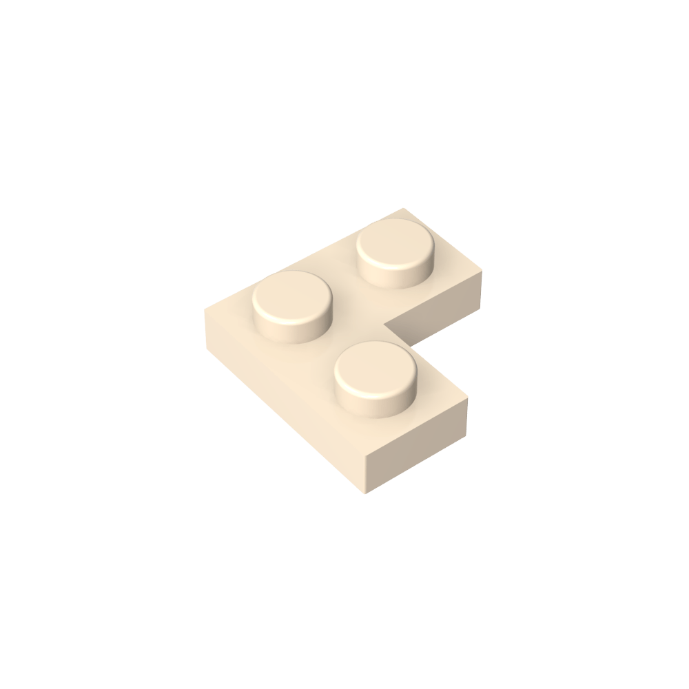 Placa 2 x 2 Esquina-MyGobricksEs
