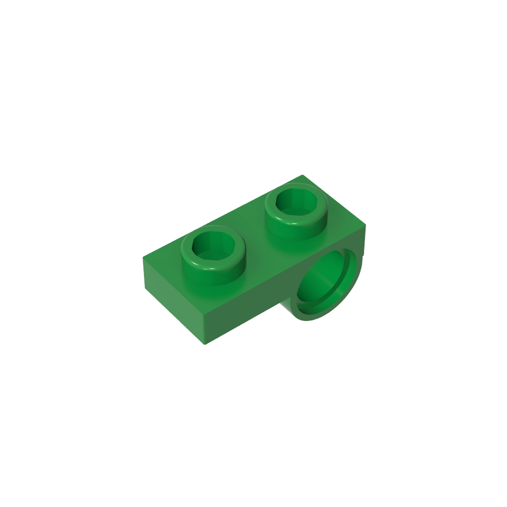 Placa especial 1 x 2 con orificio para pasador-MyGobricksEs
