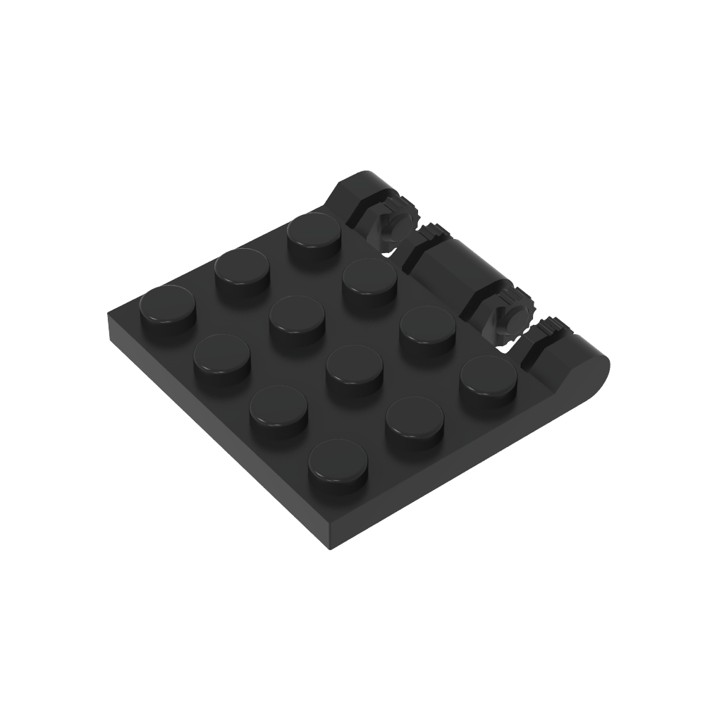Placa de bisagra 3 x 4 con bloqueo doble de 2 dedos-MyGobricksEs