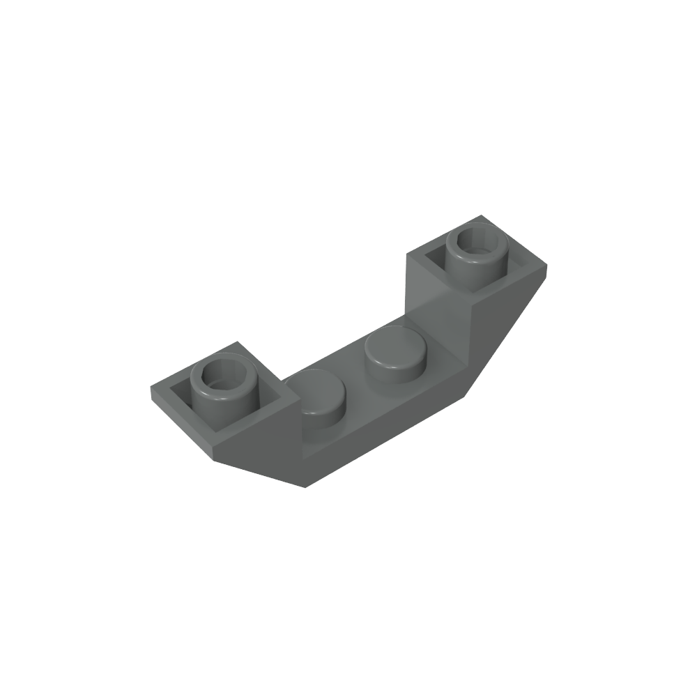 Pendiente Invertida 45° 4 x 1 Doble con Recorte 1 x 2-MyGobricksEs