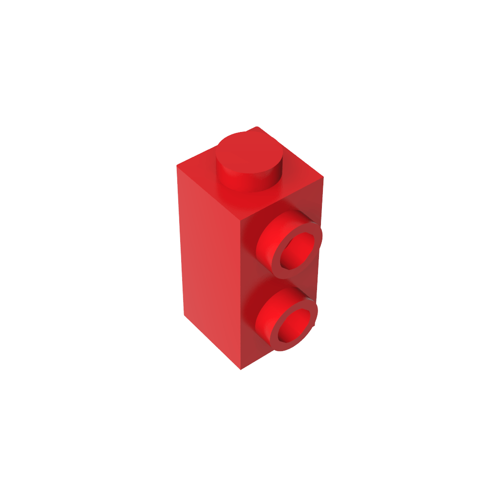 Ladrillo especial 1 x 1 x 1 2/3 con montantes en 1 lado-MyGobricksEs