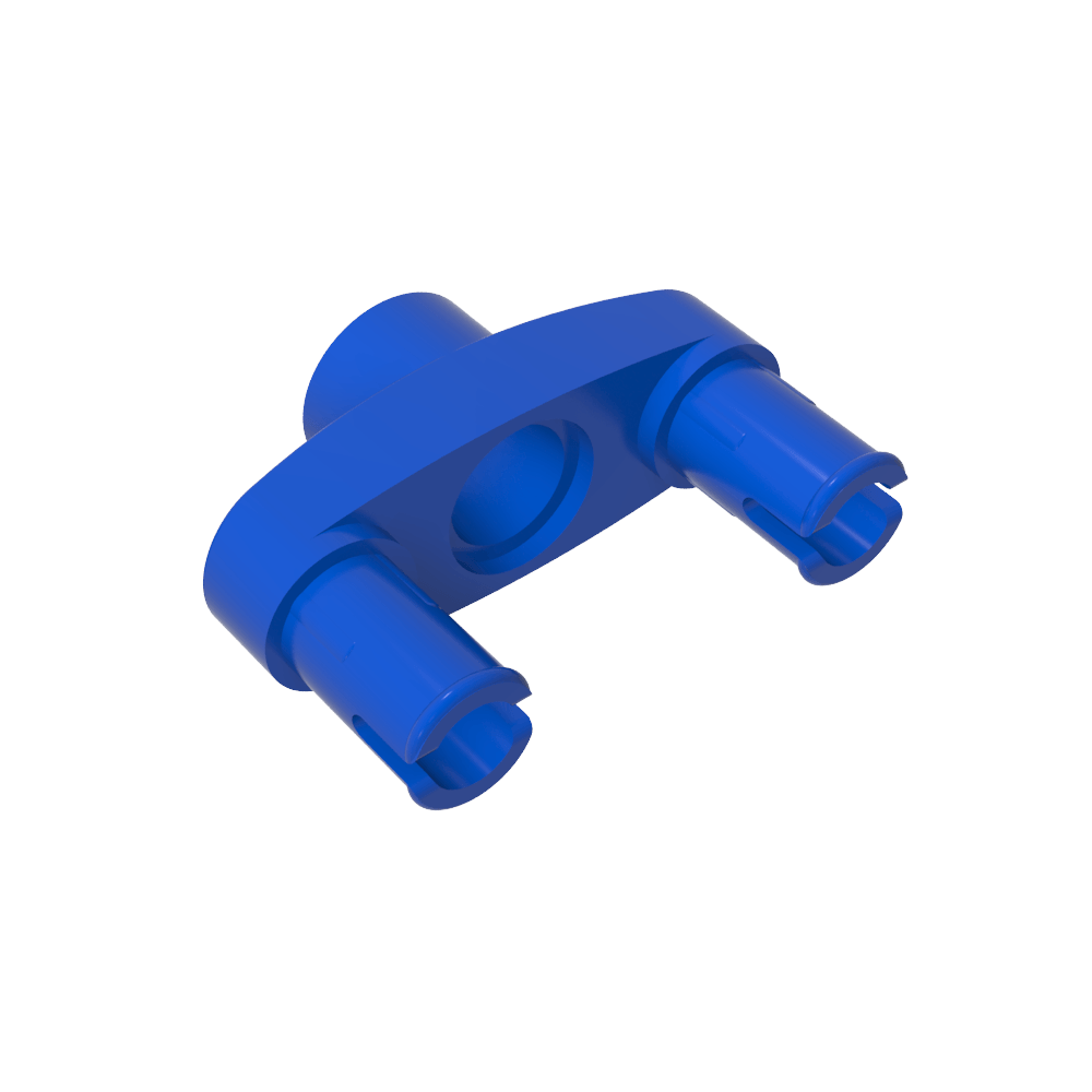 Conector Technic Pin 3L con 2 pines y orificio central-MyGobricksEs
