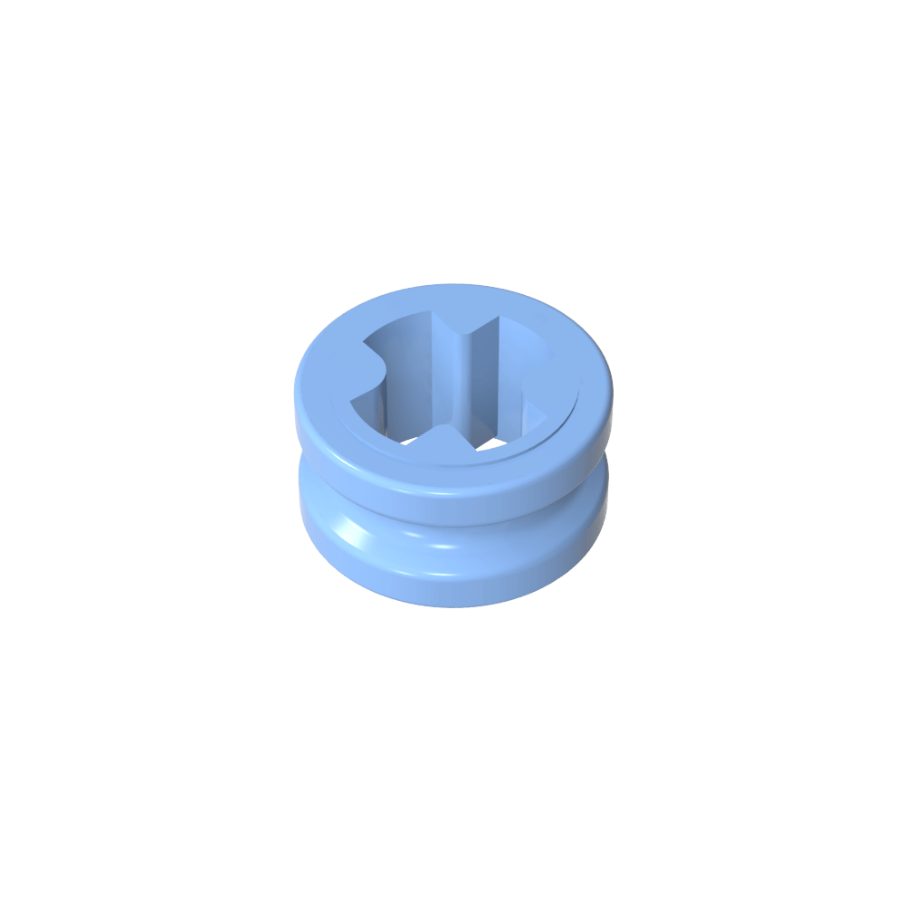 Casquillo Technic 1/2 Liso con Orificio para Eje Reducido-MyGobricksEs