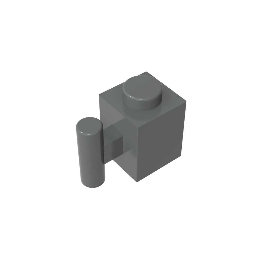 Ladrillo Especial 1 x 1 con Mango-MyGobricksEs