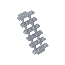 Escaleras 7 x 4 x 6 Rectas Abiertas-MyGobricksEs