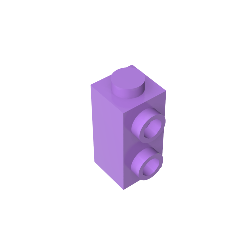 Ladrillo especial 1 x 1 x 1 2/3 con montantes en 1 lado-MyGobricksEs
