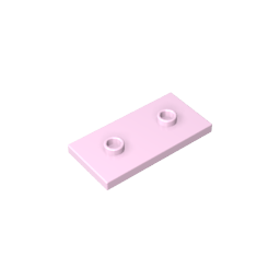 Placa especial 2 x 4 con ranura y dos pernos centrales (puente)-MyGobricksEs