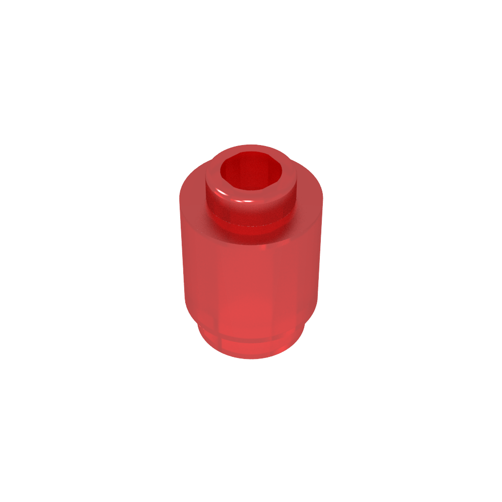 Ladrillo redondo 1 x 1 perno abierto-MyGobricksEs