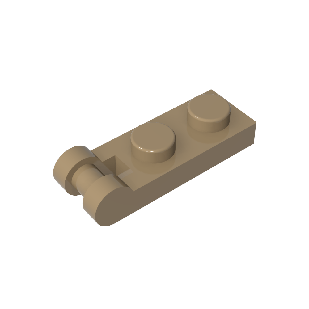 Placa Especial 1 x 2 con Asa en el Extremo [Extremos Cerrados]-MyGobricksEs
