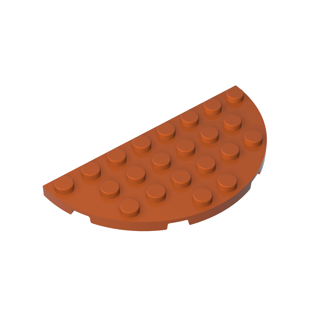 Placa Esquina Redonda 4 x 8 Doble-MyGobricksEs