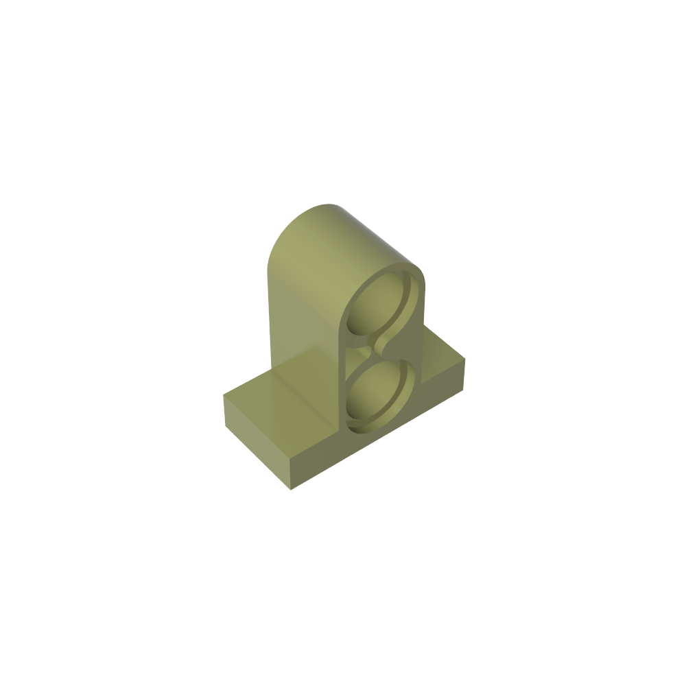 Placa de conector Technic Pin 1 x 2 x 1 2/3 [Dos orificios en la parte superior]-MyGobricksEs