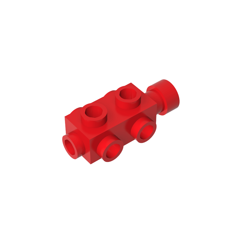 Ladrillo especial 1 x 2 x 2/3 con montantes en los laterales-MyGobricksEs