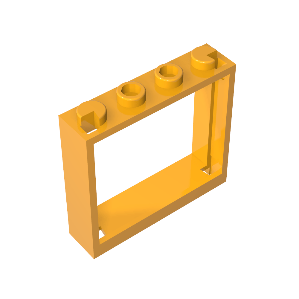 Ventana 1 x 4 x 3 sin pestañas de persiana-MyGobricksEs