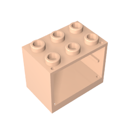 Armario 2 x 3 x 2 con montantes macizos-MyGobricksEs