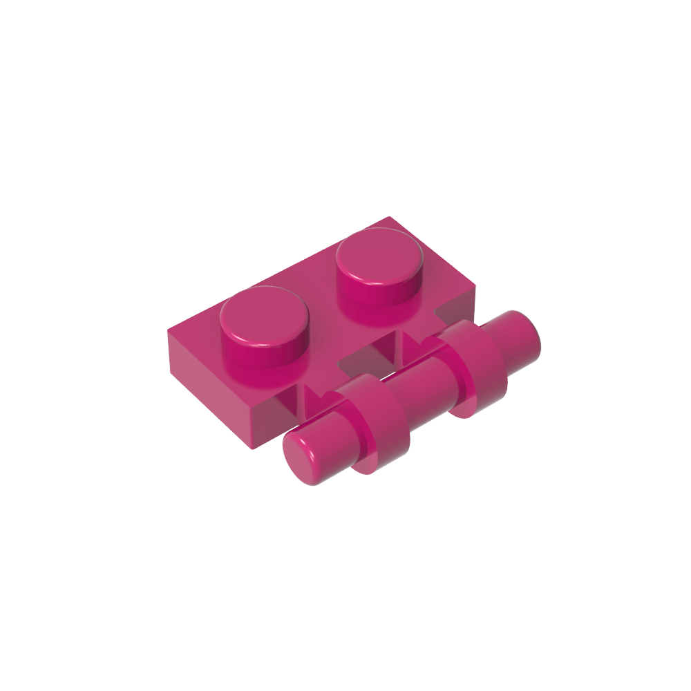 Placa especial 1 x 2 asas laterales [extremos libres]-MyGobricksEs