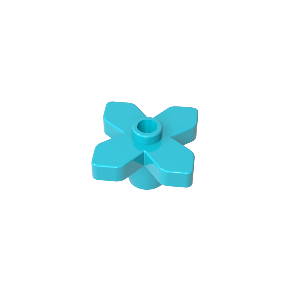 Planta, Flor 2 x 2 Hojas - Angular-MyGobricksEs