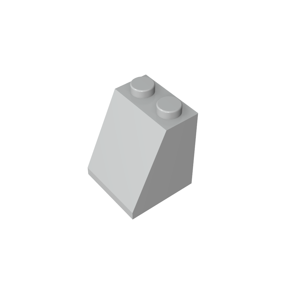 Pendiente 65° 2 x 2 x 2 con tubo inferior-MyGobricksEs