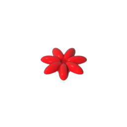Planta, Kit de accesorios para exterior, Flor con 7 pétalos finos y alfiler-MyGobricksEs