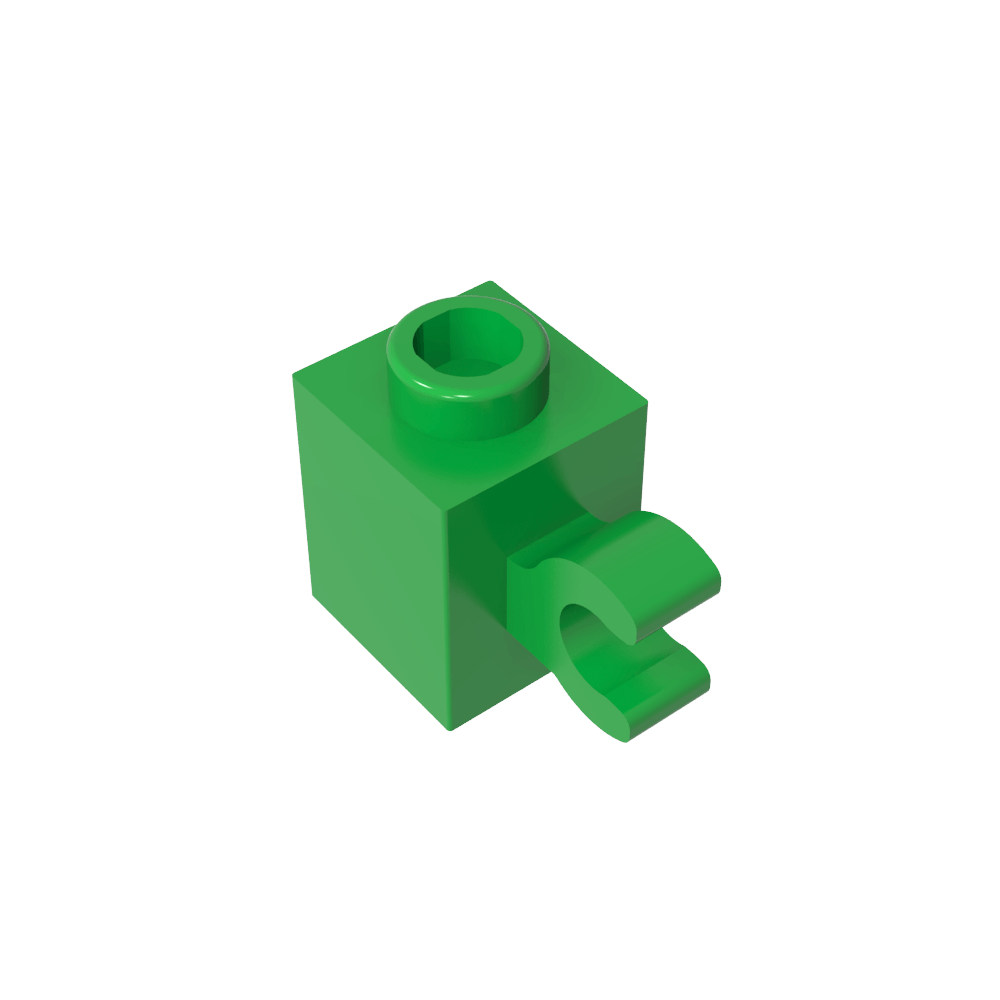 Ladrillo Especial 1 x 1 con Clip Horizontal-MyGobricksEs