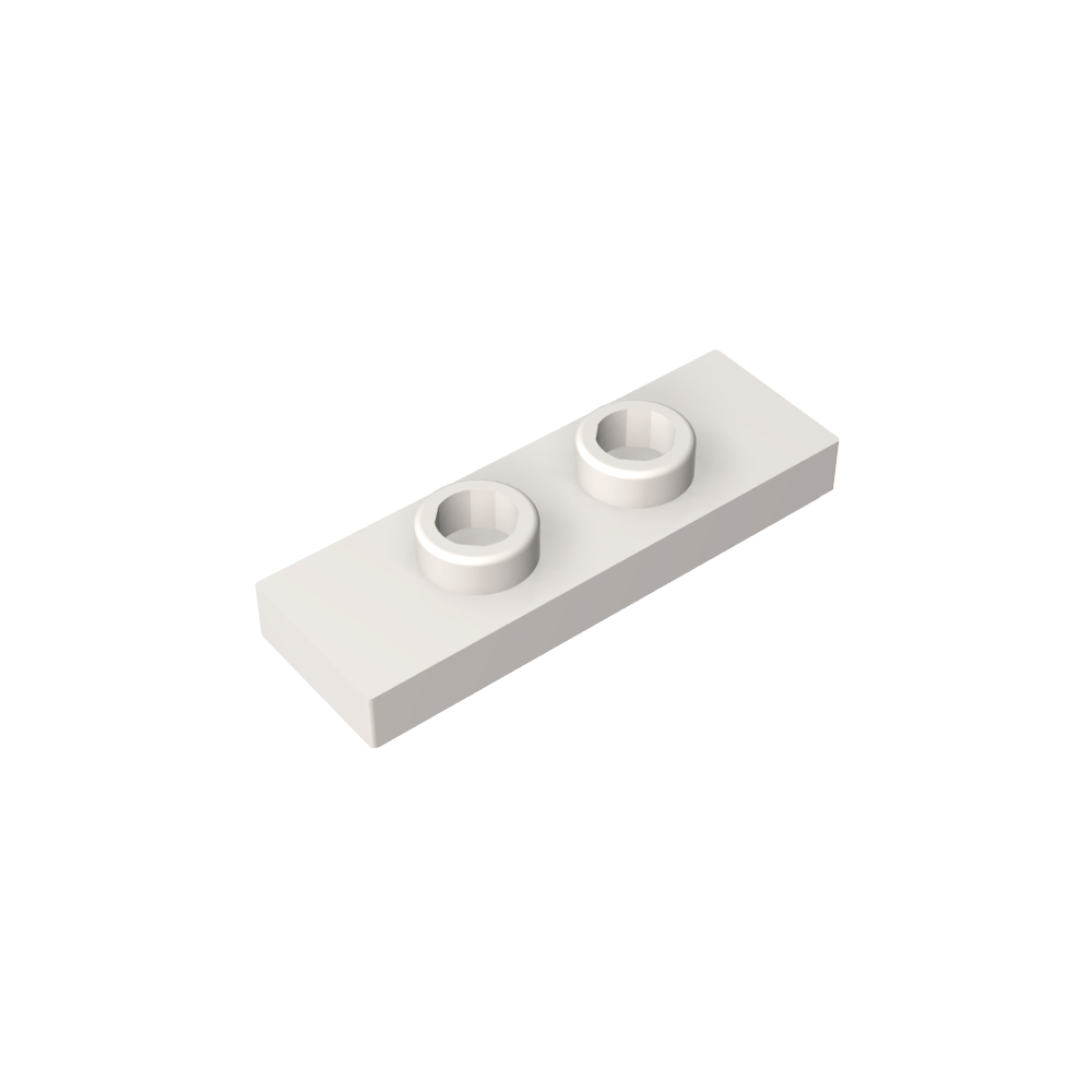 Placa especial 1 x 3 con 2 pernos con ranura y soporte interior para pernos (puente)-MyGobricksEs