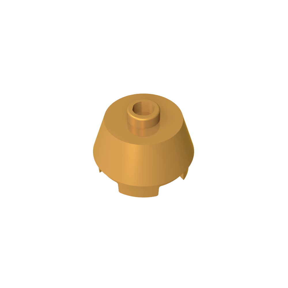 Ladrillo redondo 2 x 2 cono truncado-MyGobricksEs