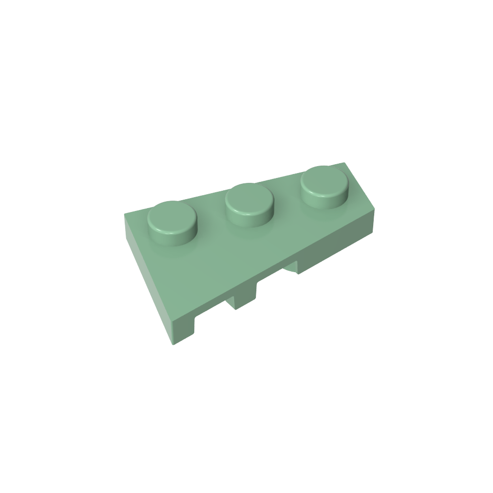 Placa de cuña 3 x 2 derecha-MyGobricksEs