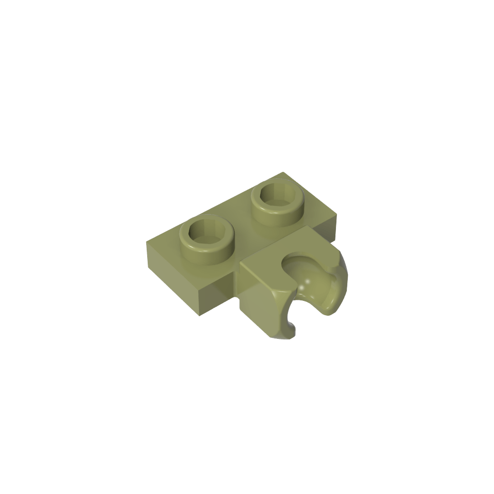 Placa especial 1 x 2 Copa lateral central de 5,9 mm-MyGobricksEs