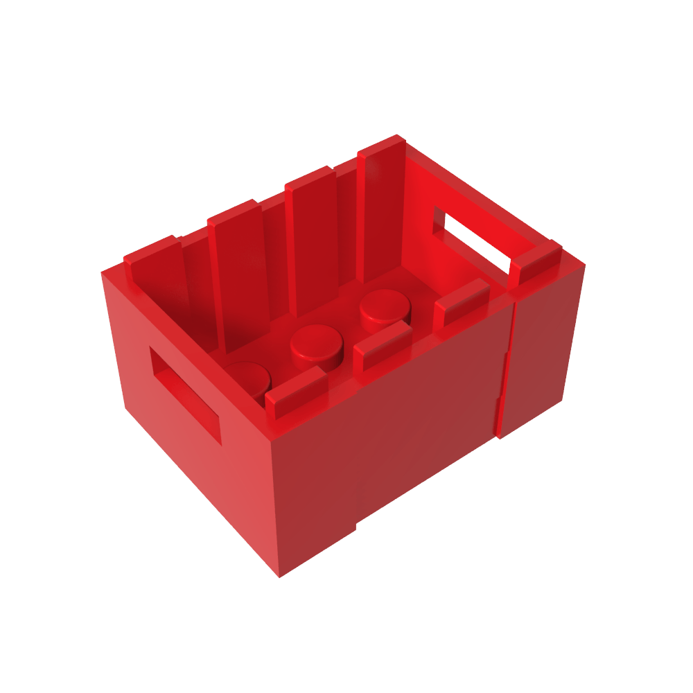 Caja / cajón con asideros-MyGobricksEs