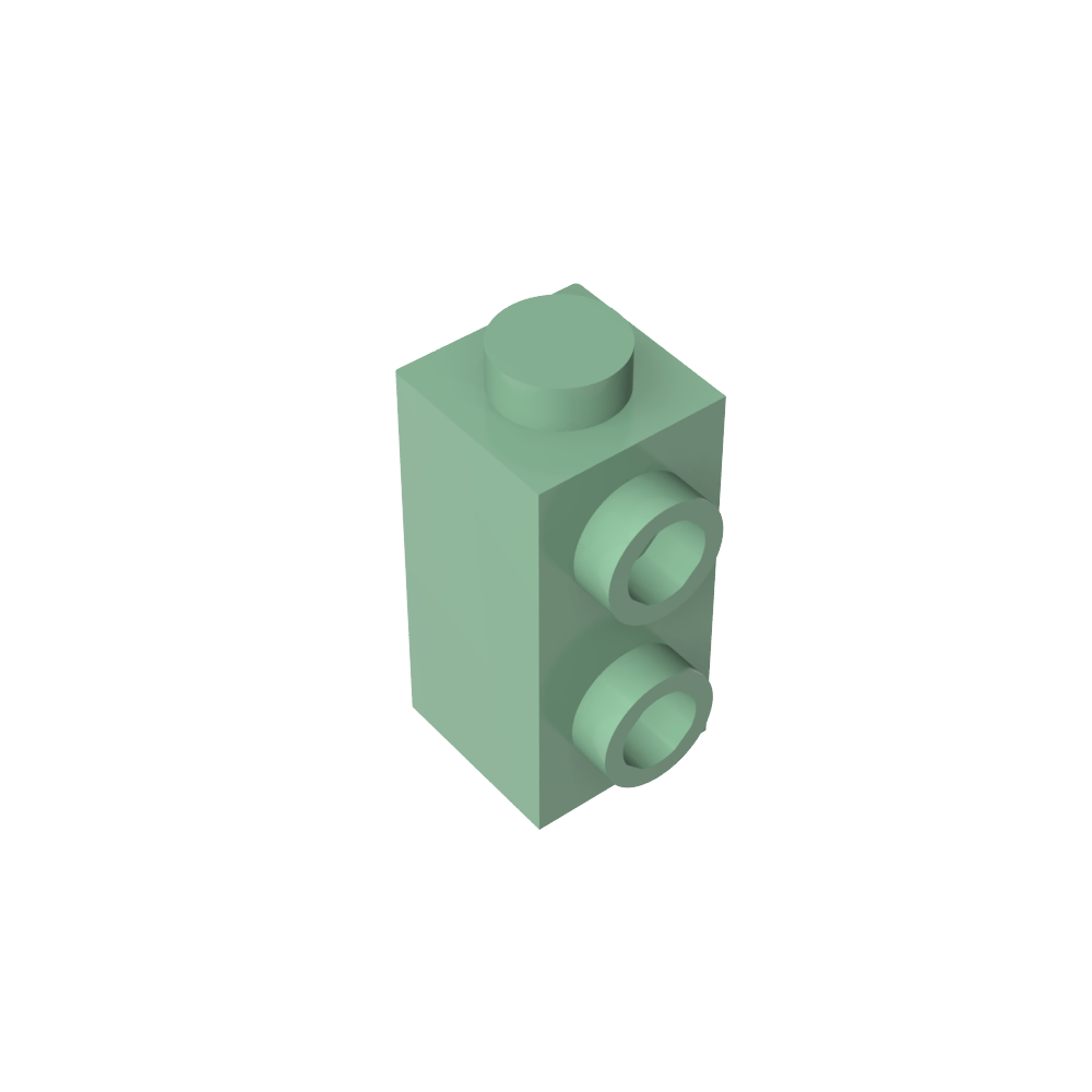 Ladrillo especial 1 x 1 x 1 2/3 con montantes en 1 lado-MyGobricksEs