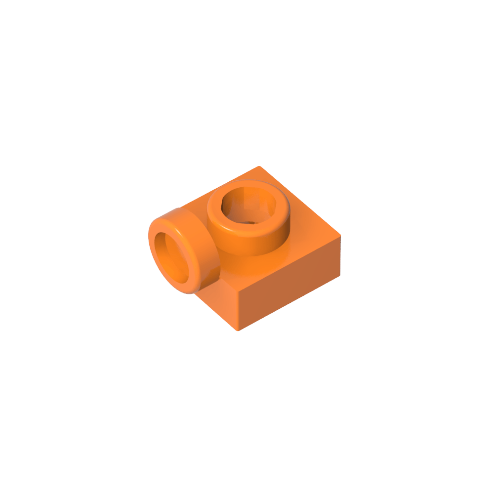 Placa especial 1 x 1 con tacos en el lateral-MyGobricksEs