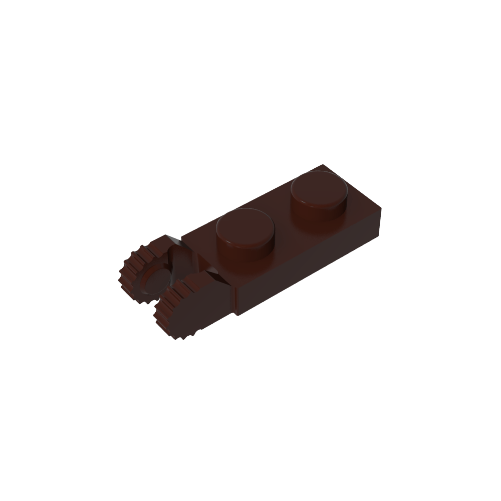 Placa de bisagra 1 x 2 con bloqueo con 2 dedos en el extremo, con ranura-MyGobricksEs