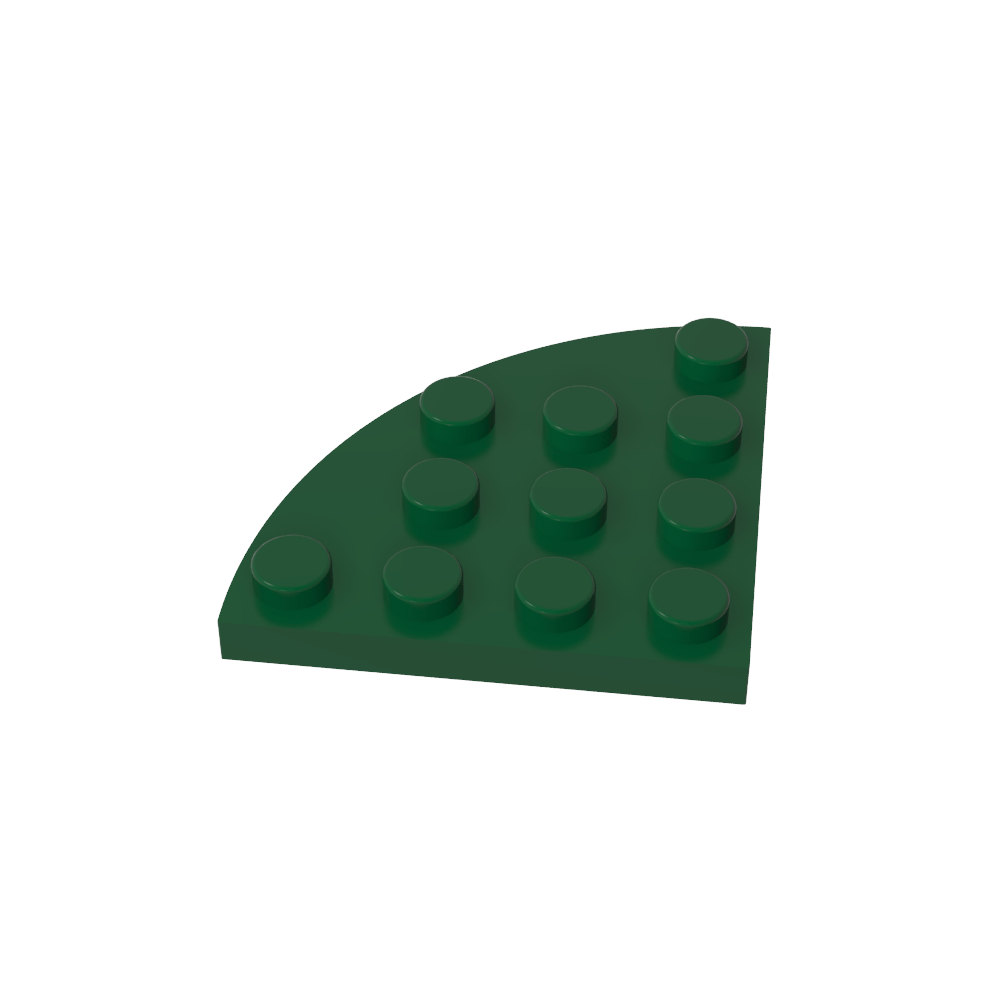 Placa de esquina redonda 4 x 4-MyGobricksEs
