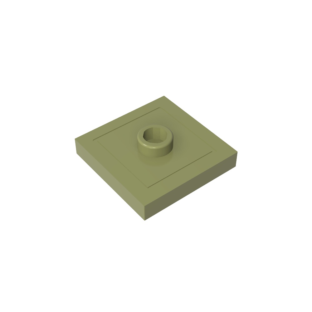 Placa especial 2 x 2 con ranura y perno central (puente)-MyGobricksEs