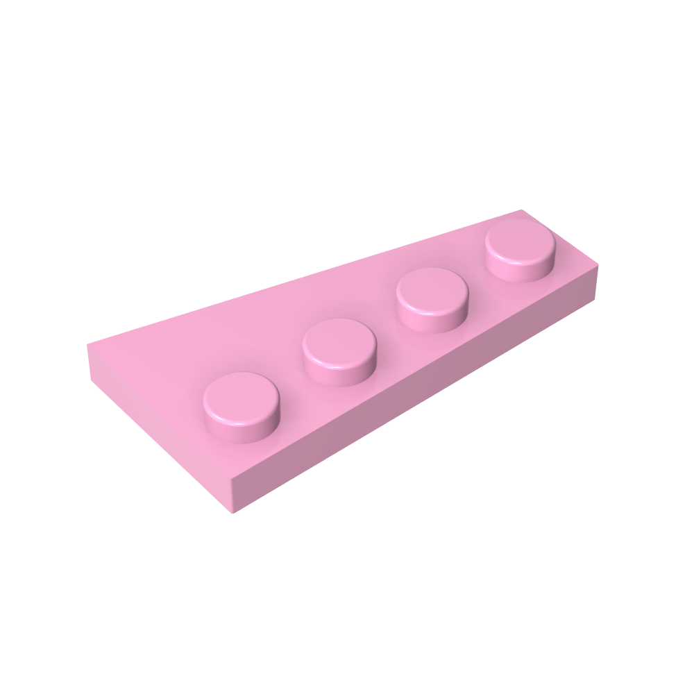 Placa de cuña 4 x 2 izquierda-MyGobricksEs