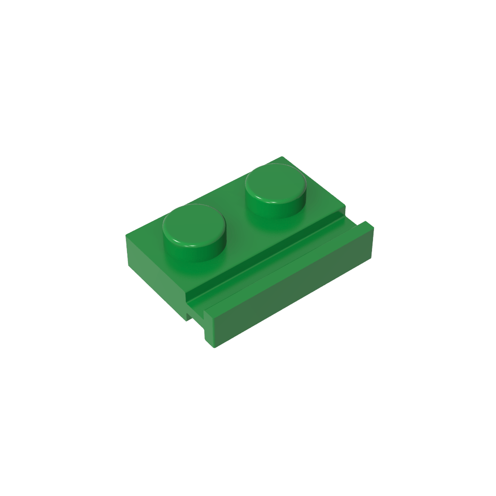 Placa Especial 1 x 2 con Riel para Puerta-MyGobricksEs