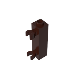 Ladrillo especial 1 x 1 x 3 con 2 clips verticales [Perno hueco, clips abiertos O]-MyGobricksEs