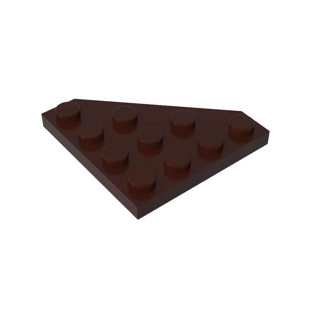 Placa de cuña de 4 x 4 con esquina cortada-MyGobricksEs