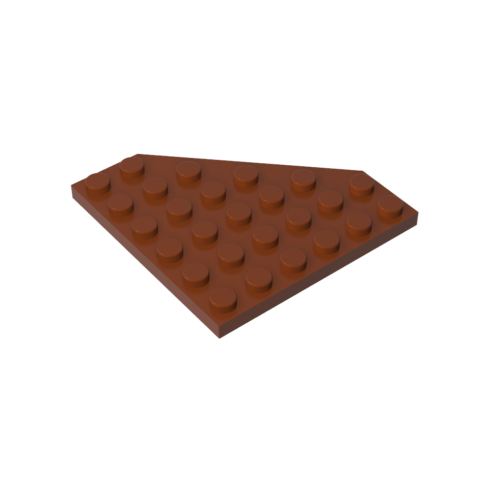 Placa de cuña de 6 x 6 esquinas cortadas-MyGobricksEs
