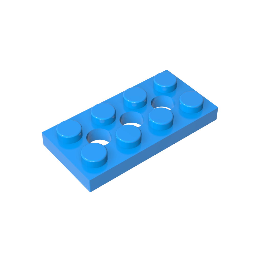 Placa técnica 2 x 4 [3 agujeros]-MyGobricksEs
