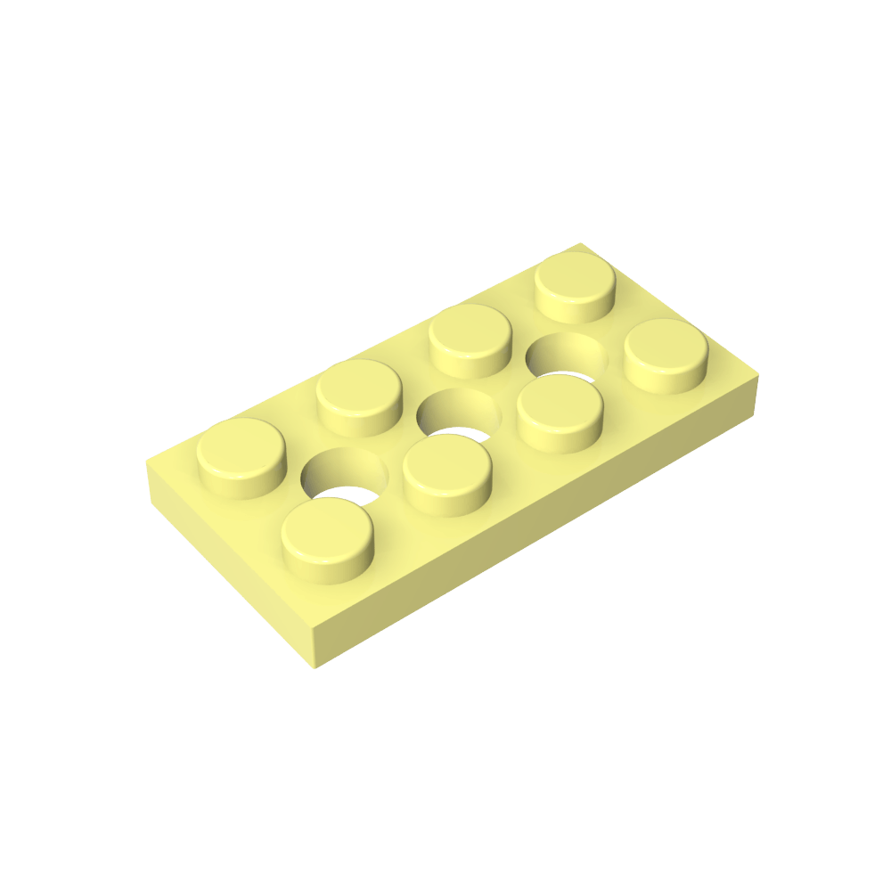 Placa técnica 2 x 4 [3 agujeros]-MyGobricksEs