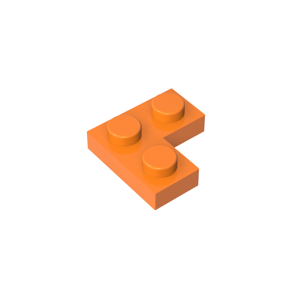 Placa 2 x 2 Esquina-MyGobricksEs