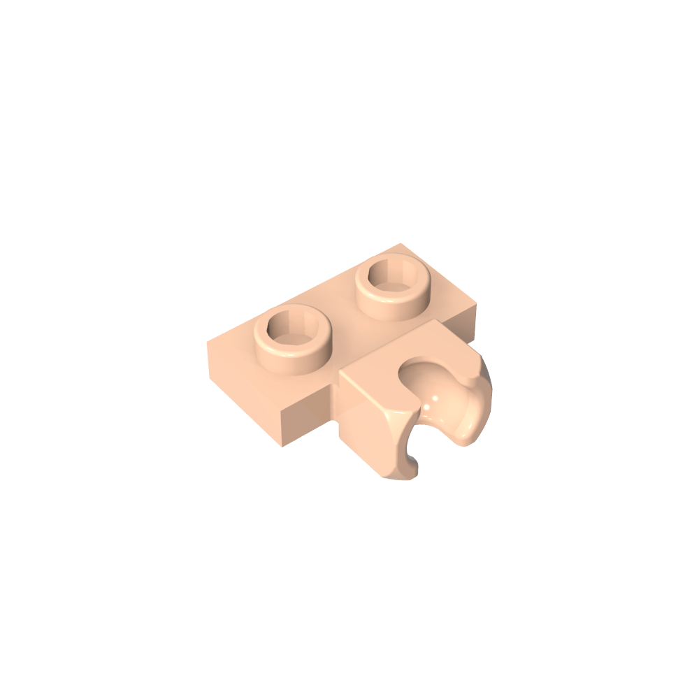 Placa especial 1 x 2 Copa lateral central de 5,9 mm-MyGobricksEs