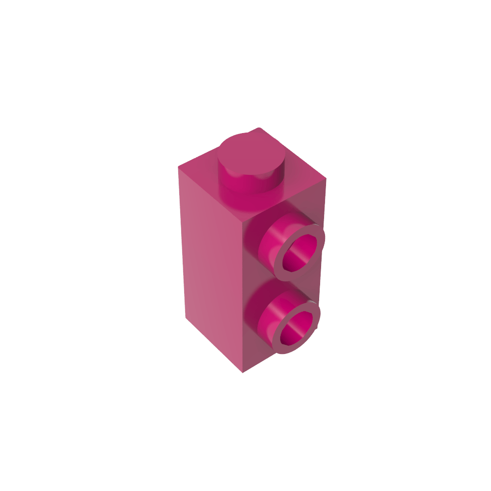Ladrillo especial 1 x 1 x 1 2/3 con montantes en 1 lado-MyGobricksEs