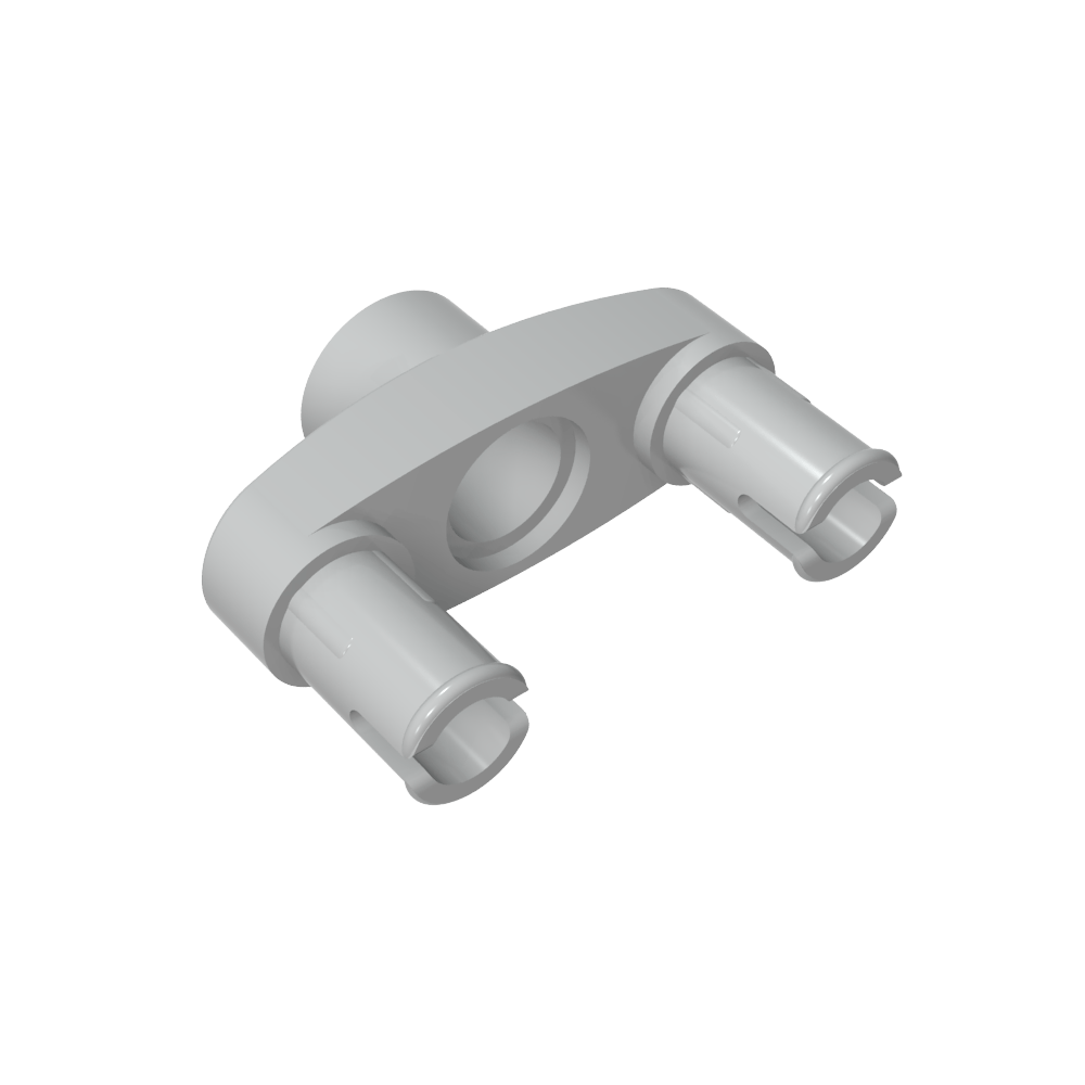 Conector Technic Pin 3L con 2 pines y orificio central-MyGobricksEs