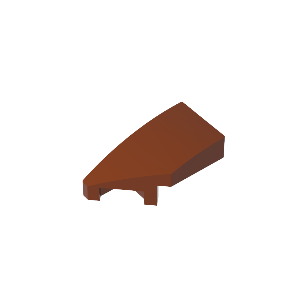 Pendiente curva 2 x 1 con muesca para perno a la izquierda-MyGobricksEs