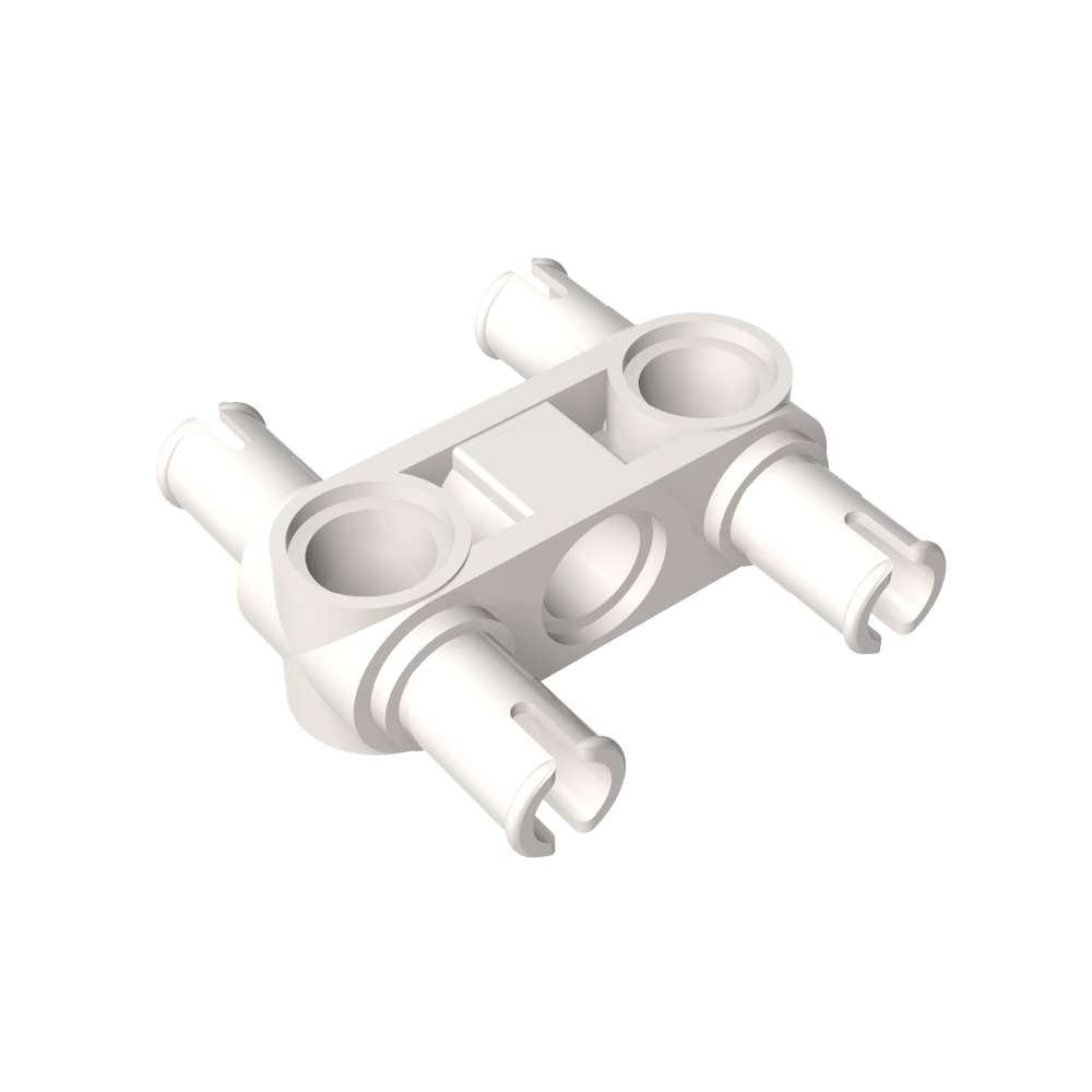 Conector Technic Pin Hub Perpendicular 3L con 4 Pines-MyGobricksEs