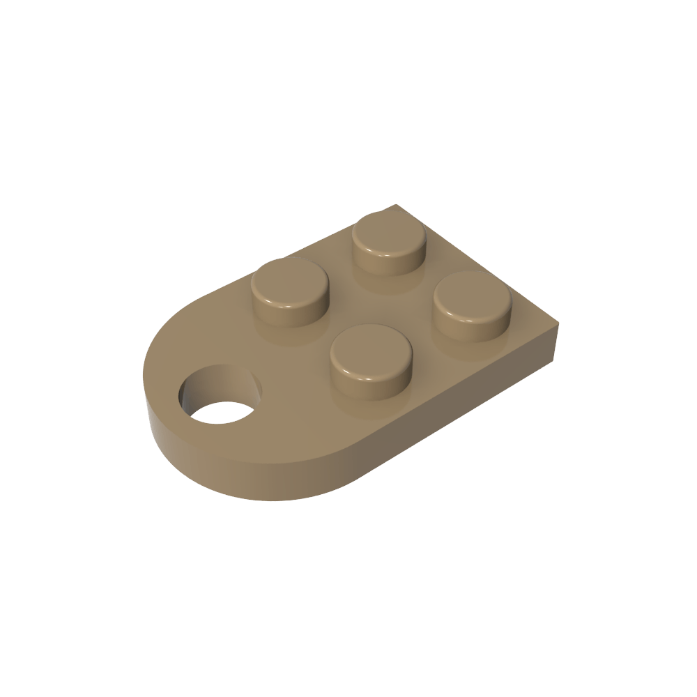 Placa Especial 3 x 2 con Agujero-MyGobricksEs