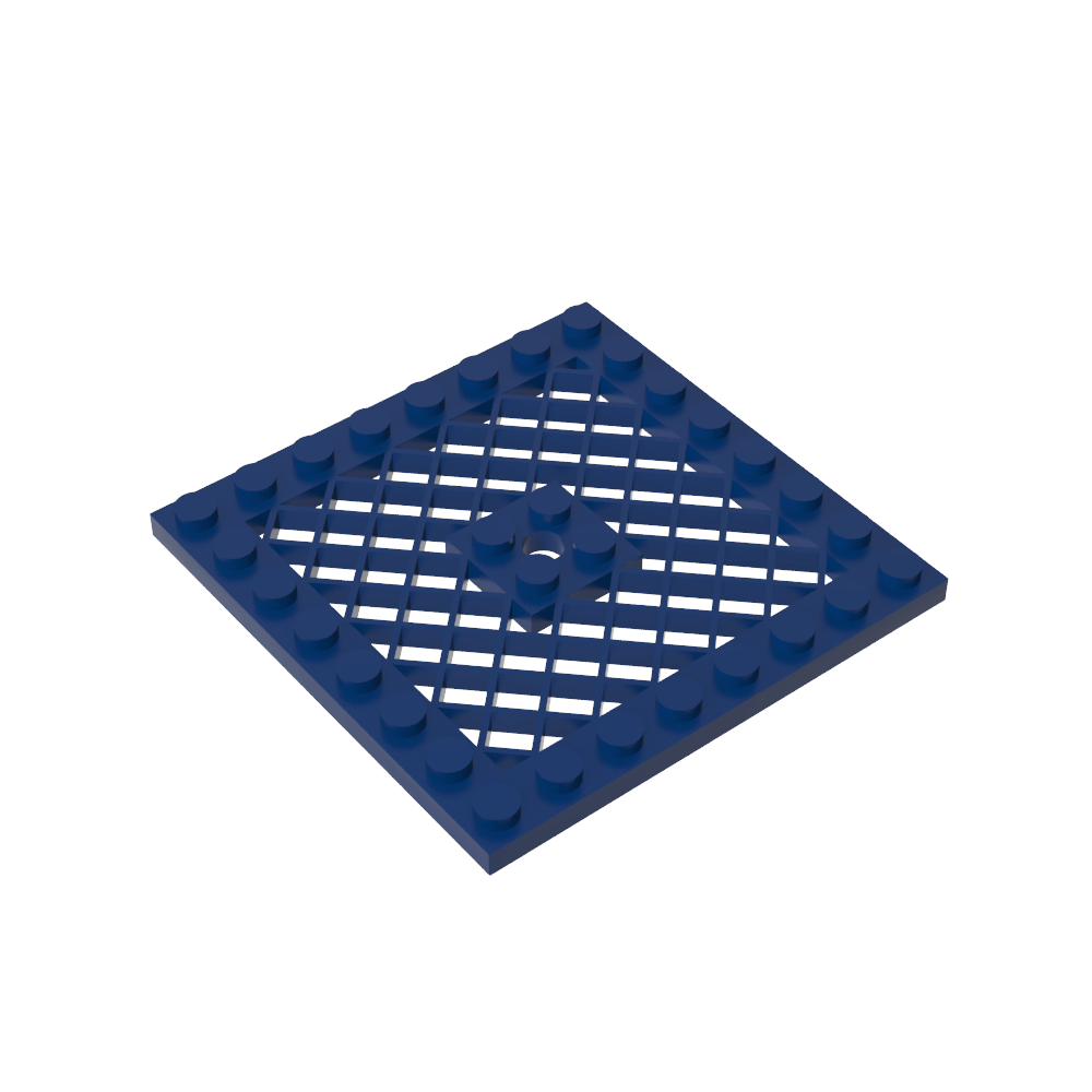 Placa especial 8 x 8 con rejilla [agujero en el centro]-MyGobricksEs