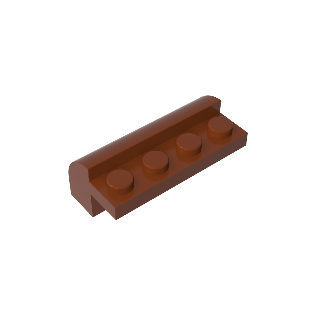 Ladrillo curvo 2 x 4 x 1 1/3 con parte superior curva-MyGobricksEs